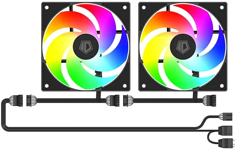 Корпус ID-Cooling View 500 черный без БП mATX 9x120mm 1xUSB2.0 1xUSB3.0 audio bott PSU — миниатюра 4
