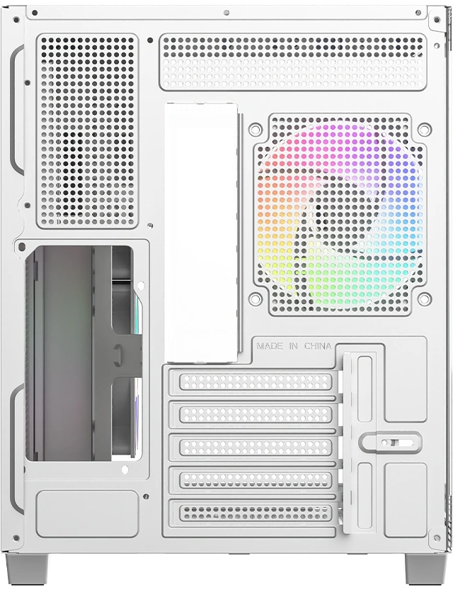 Корпус ID-Cooling View 500 белый без БП mATX 9x120mm 1xUSB2.0 1xUSB3.0 audio bott PSU — миниатюра 6