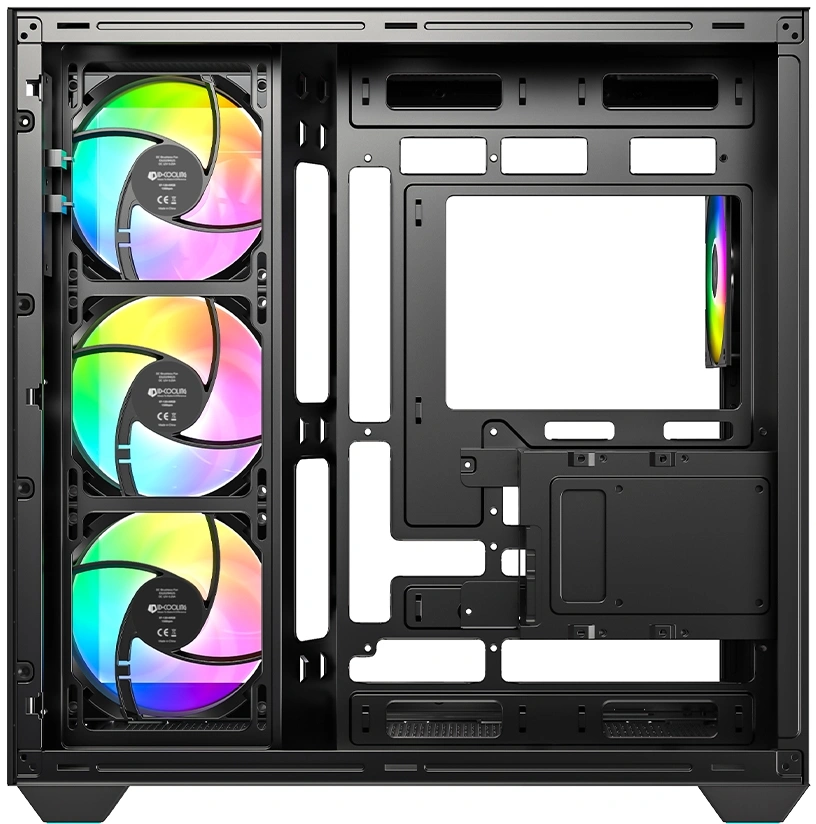 Корпус ID-Cooling View 510 черный без БП ATX 10x120mm 2x140mm 1xUSB3.0 audio bott PSU — миниатюра 4