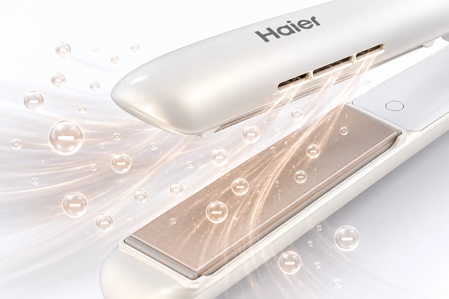 Выпрямитель Haier HHS-620 42Вт белый макс.темп.:220С (FZ0003E01RU) — миниатюра 5