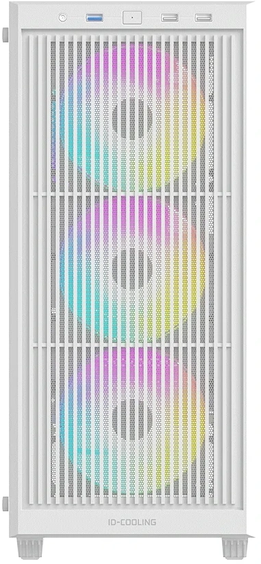 Корпус ID-Cooling Ware 310 белый без БП ATX 6x120mm 2xUSB2.0 1xUSB3.0 audio bott PSU — миниатюра 2