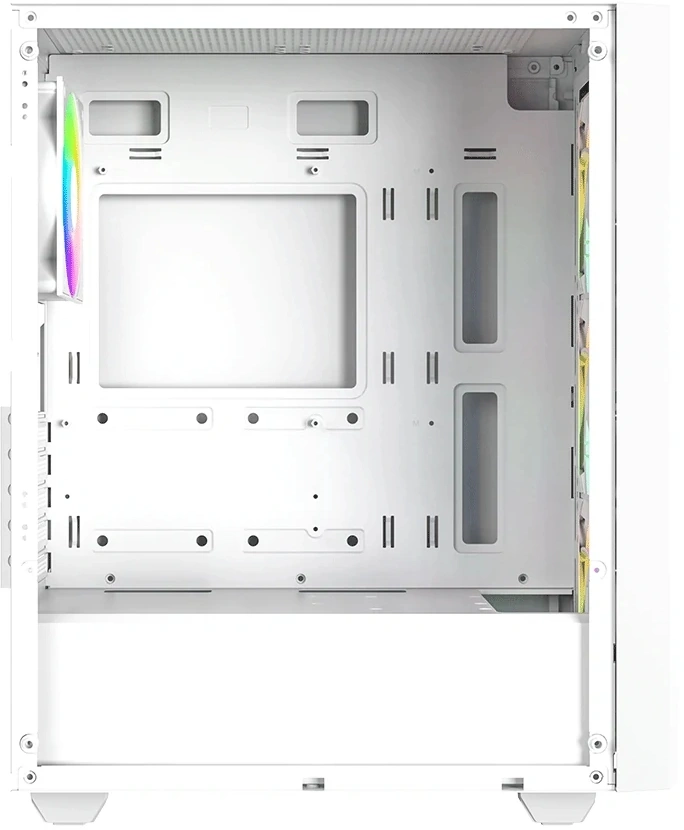Корпус ID-Cooling Ware 310 белый без БП ATX 6x120mm 2xUSB2.0 1xUSB3.0 audio bott PSU — миниатюра 3