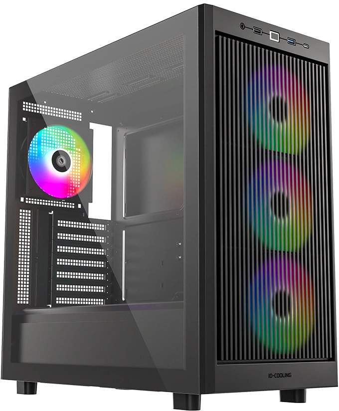Корпус ID-Cooling Ware 510 черный без БП ATX 7x120mm 5x140mm 1xUSB2.0 1xUSB3.0 audio bott PSU — фото 1