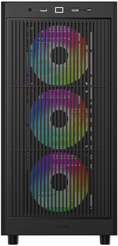 Корпус ID-Cooling Ware 510 черный без БП ATX 7x120mm 5x140mm 1xUSB2.0 1xUSB3.0 audio bott PSU — миниатюра 2
