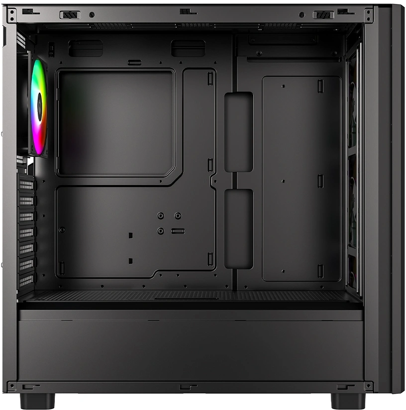 Корпус ID-Cooling Ware 510 черный без БП ATX 7x120mm 5x140mm 1xUSB2.0 1xUSB3.0 audio bott PSU — миниатюра 3