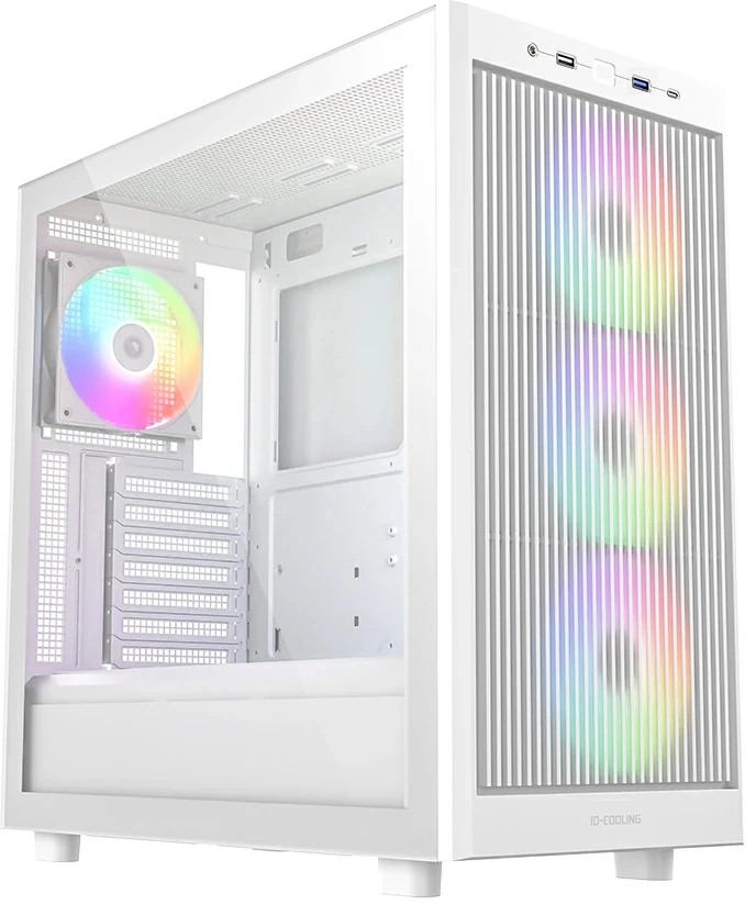 Корпус ID-Cooling Ware 510 белый без БП ATX 7x120mm 5x140mm 1xUSB2.0 1xUSB3.0 audio bott PSU — фото 1