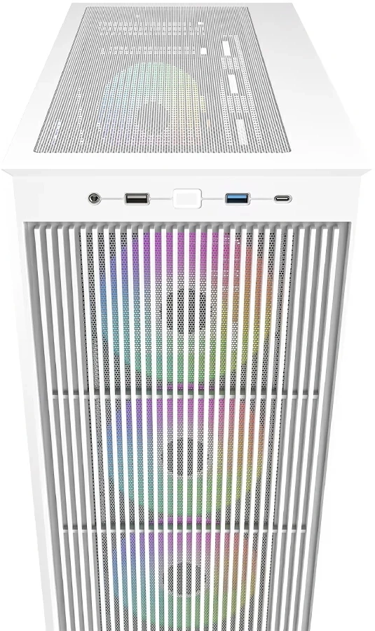 Корпус ID-Cooling Ware 510 белый без БП ATX 7x120mm 5x140mm 1xUSB2.0 1xUSB3.0 audio bott PSU — миниатюра 5