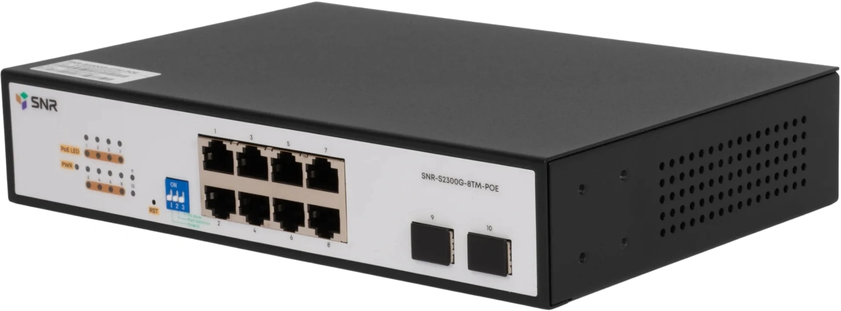 Коммутатор SNR SNR-S2300G-8TM-POE (L2) 8x1Гбит/с 2SFP 8PoE 130W управляемый — миниатюра 3