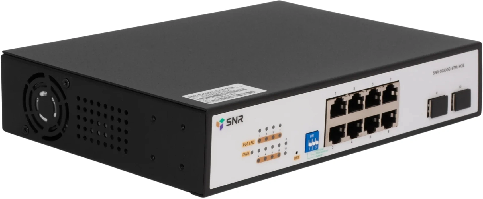 Коммутатор SNR SNR-S2300G-8TM-POE (L2) 8x1Гбит/с 2SFP 8PoE 130W управляемый — миниатюра 2