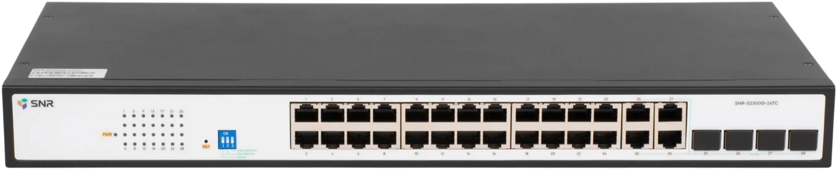 SNR SNR-S2300G-24TC Управляемый Web-smart коммутатор уровня 2, 24 порта 10/100/1000Base-T, 4 порта Combo 10/100/1000Base-T|100/1000Base-X SFP, встроенный БП ~220V AC