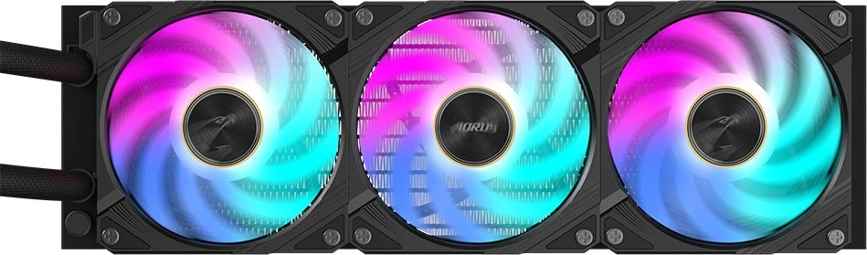 Система водяного охлаждения Gigabyte Aorus Waterforce X II 360 ARGB Soc-TR4/sTR5/AM5/AM4/1200/1700/1851 черный 4-pin 12-37.5dB Al LCD Ret (GP-AORUS WATERFORCE X II 360) — миниатюра 3