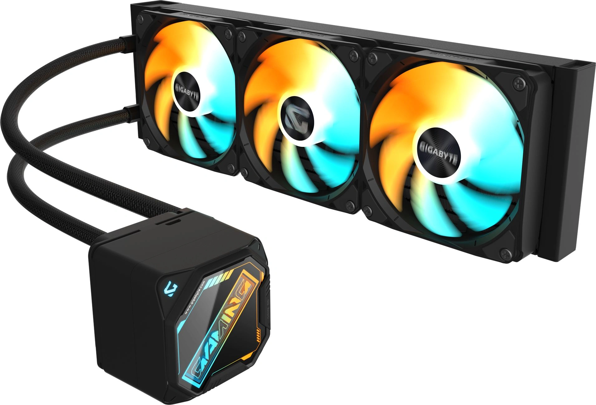 Жидкостная система охлаждения GIGABYTE Gaming GME 360 3 x 120mm ARGB Fan, LGA 1200, LGA 1700, LGA 1851, AM5, AM4 (GP-GIGABYTE GME 360)