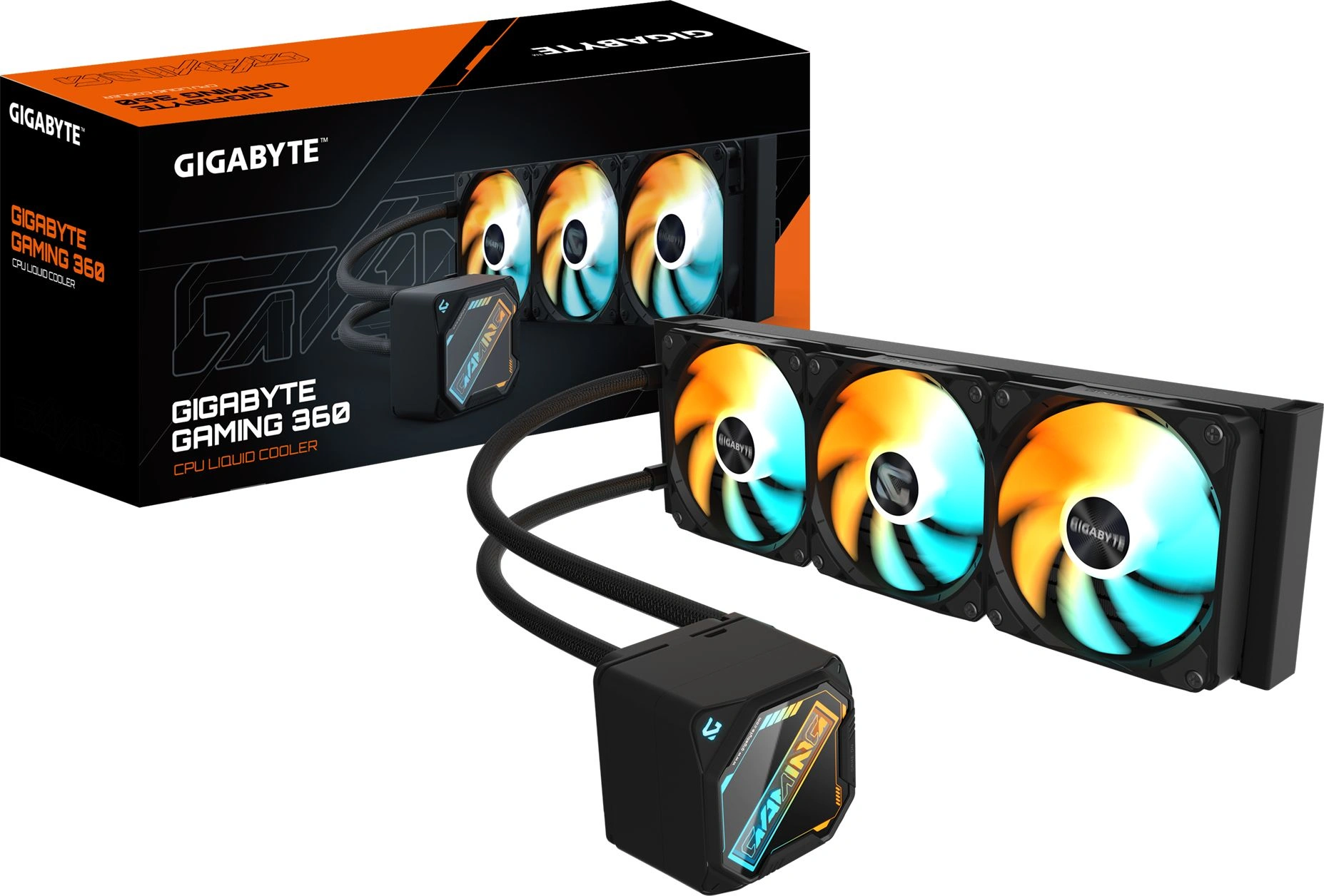 Система водяного охлаждения Gigabyte Gaming 360 ARGB Soc-AM5/AM4/1200/1700/1851 черный 4-pin 13.8-35.8dB Al Ret (GP-GIGABYTE GME 360) — миниатюра 5