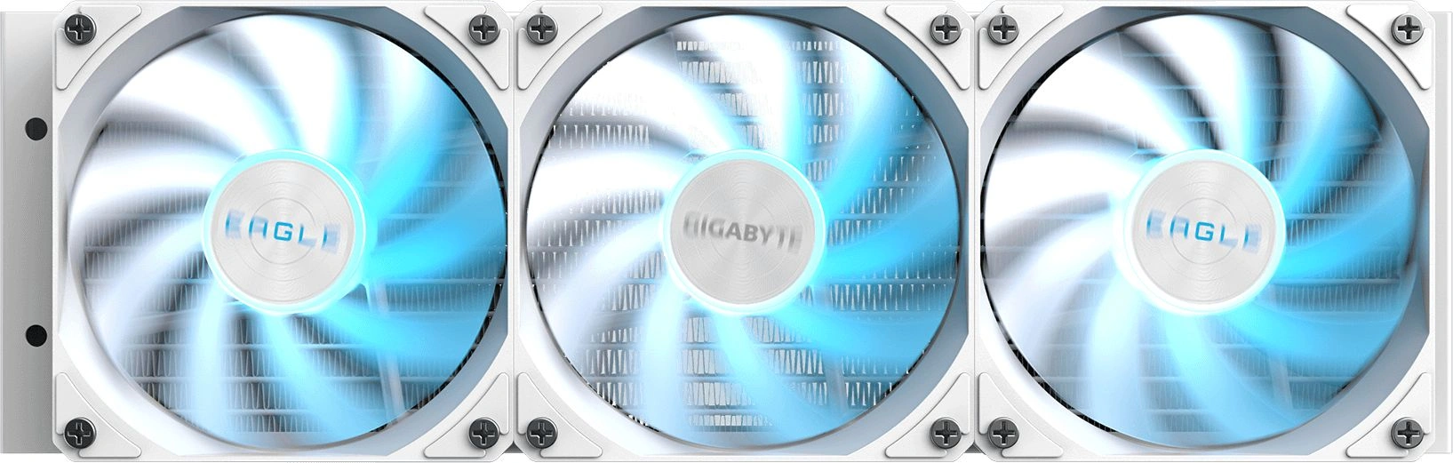Система водяного охлаждения Gigabyte Eagle 360 ICE ARGB Soc-AM5/AM4/1200/1700/1851 белый 4-pin 13-37.6dB Al Ret (GP-GIGABYTE EAGLE 360I) — миниатюра 2