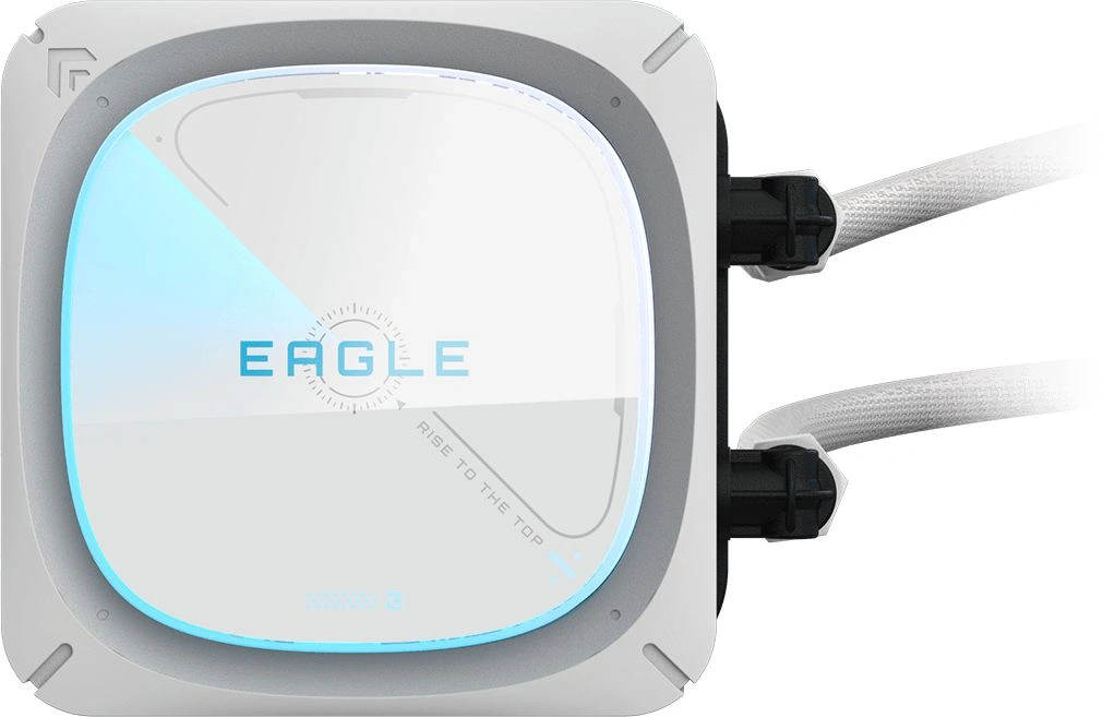 Система водяного охлаждения Gigabyte Eagle 360 ICE ARGB Soc-AM5/AM4/1200/1700/1851 белый 4-pin 13-37.6dB Al Ret (GP-GIGABYTE EAGLE 360I) — миниатюра 4