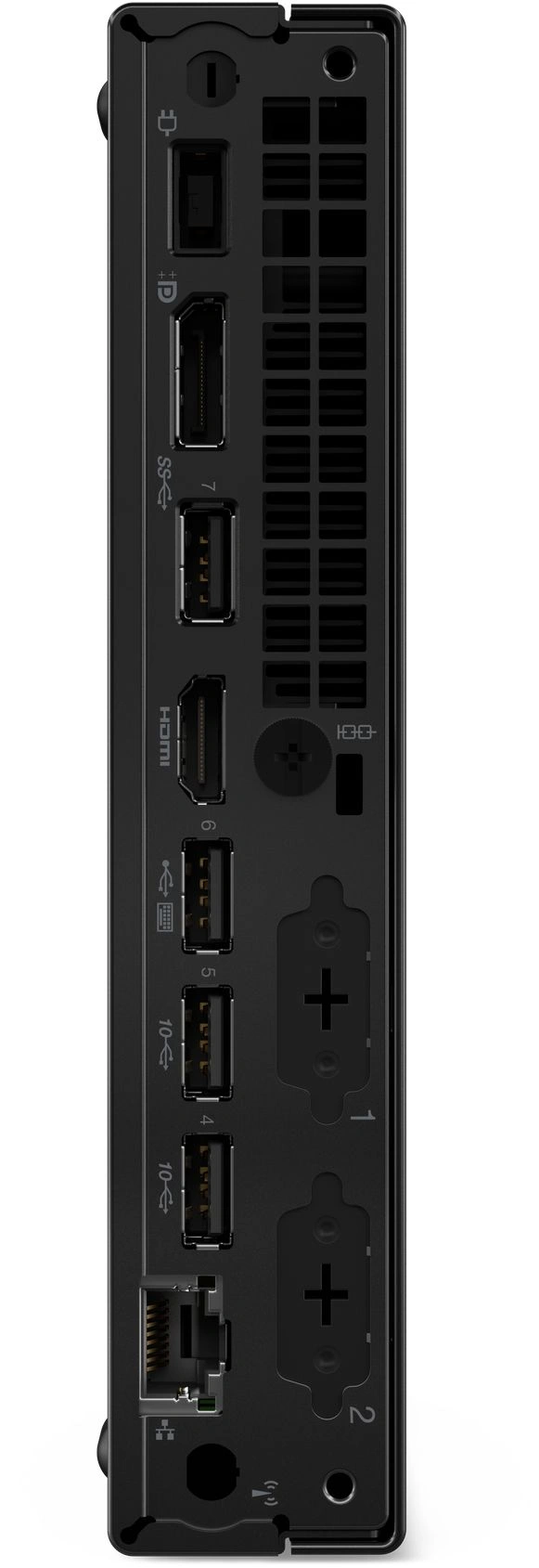 Неттоп Lenovo ThinkCentre Tiny M70q-5 slim i5 14400T (1.5) 16Gb SSD512Gb UHDG 730 без ОС GbitEth WiFi BT 90W мышь клавиатура черный (12TESD8Y01) — миниатюра 4