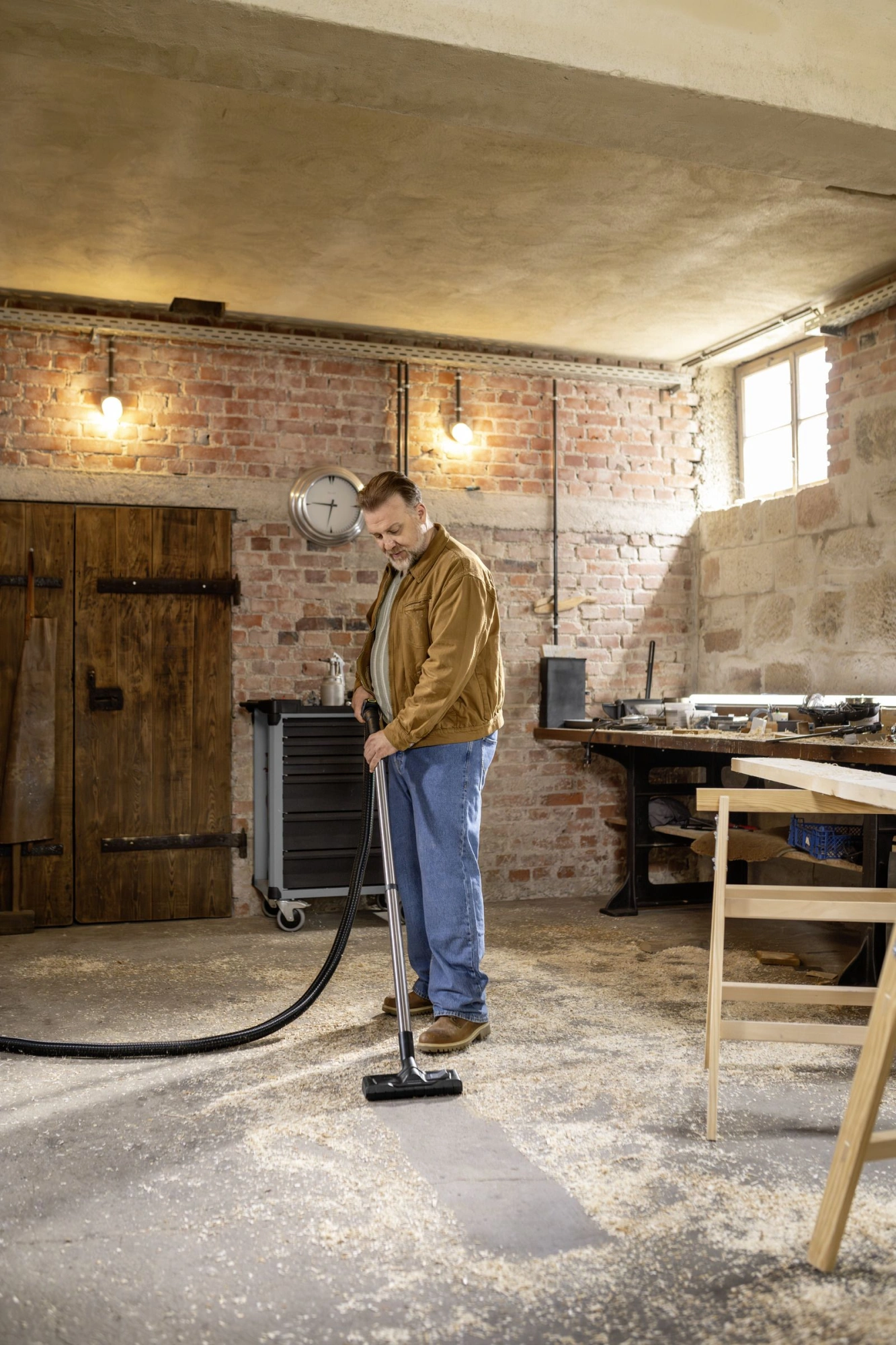 Строительный пылесос Karcher WD 7 Control P S 30/6/35/T 1400Вт (уборка: сухая/сбор воды/выдув) желтый — миниатюра 5