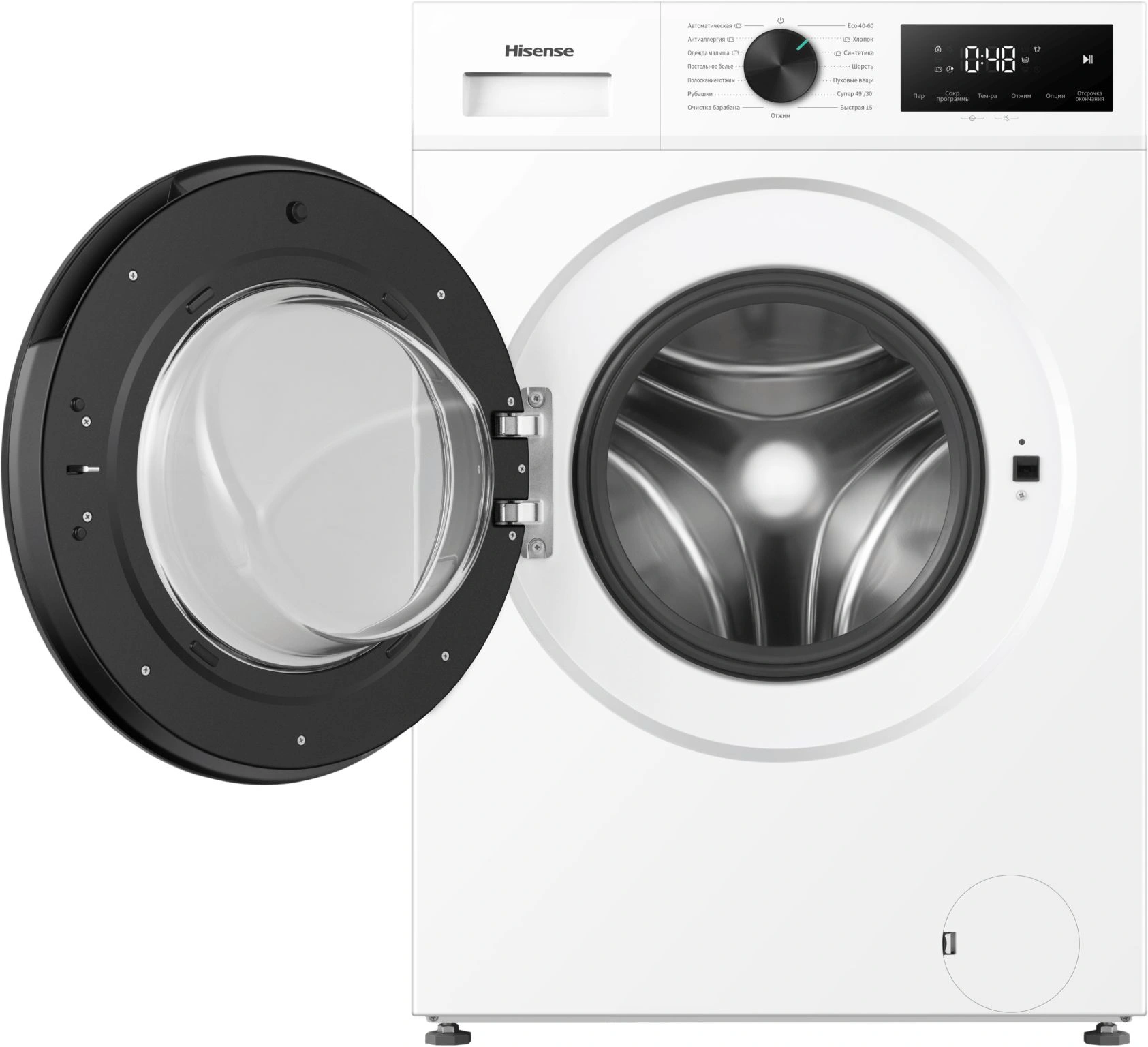 Стиральная машина Hisense WF1I8042BWP/C класс: A+++ загр.фронтальная макс.:8кг белый инвертор — миниатюра 2