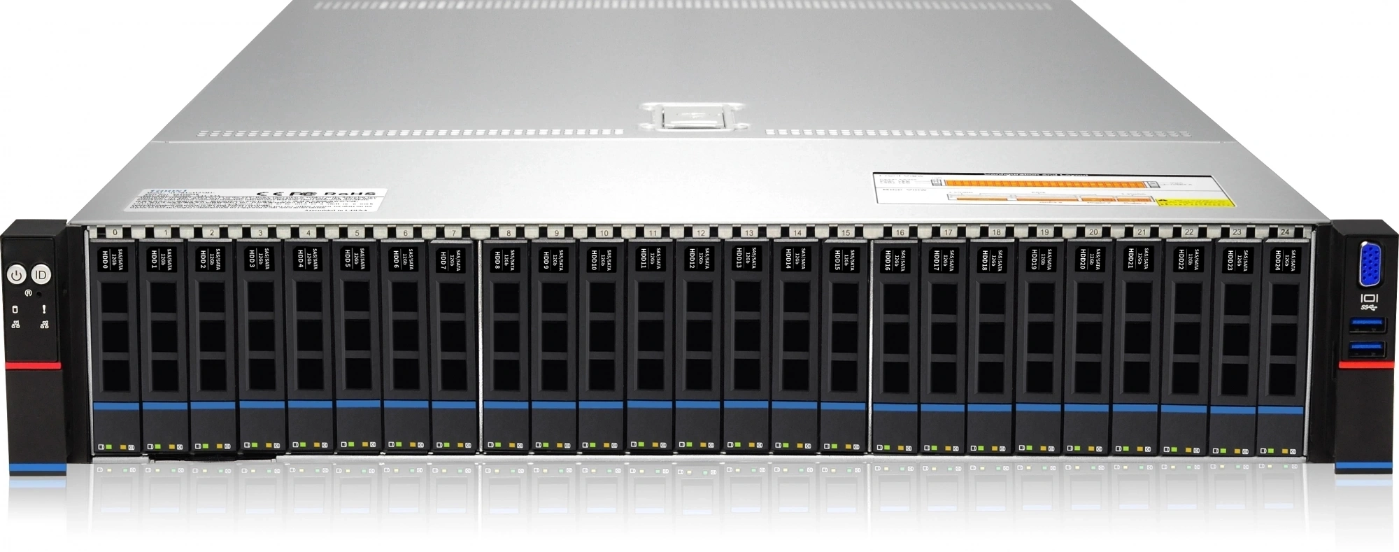 Сервер IRU Rock g2225p 2x6348 4x32Gb 2x1800Gb 2.5" SAS-3 2x480Gb 2.5" SSD SATA 9361-8I AST2500 2xGigEth 2x1300W w/o OS (2198666) — фото 1