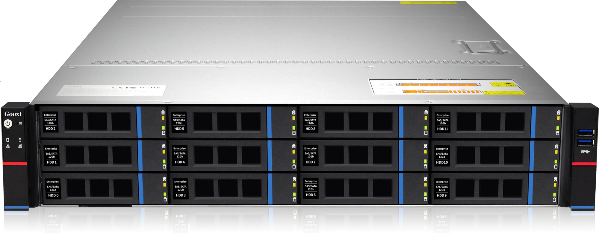 Сервер IRU RockIT RM-SM230 2x4410Y 2x32Gb 2x480Gb 2.5" SSD SATA 9361-8I AST2600 2xGigEth 2x1300W w/o OS (2198670) — фото 1
