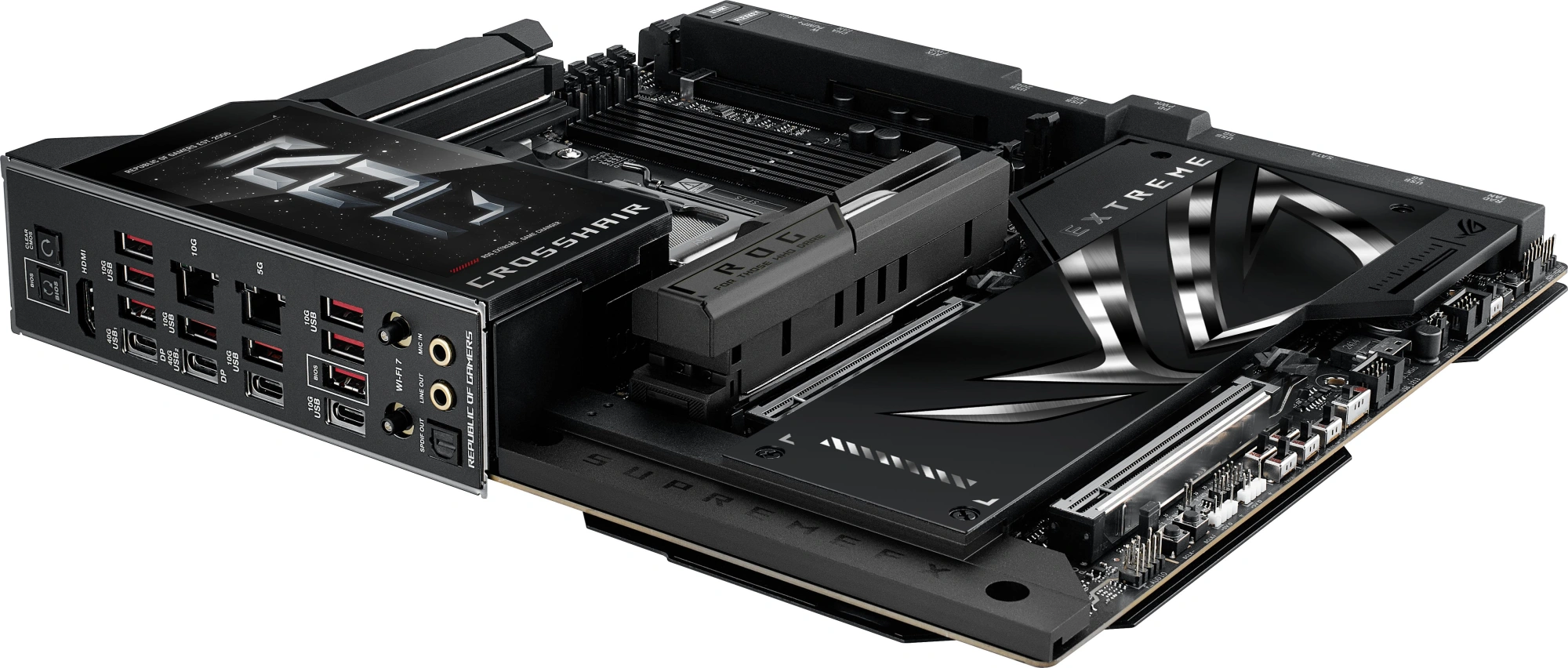Материнская плата Asus ROG CROSSHAIR X870E EXTREME Socket AM5 AMD X870E 4xDDR5 ATX AC`97 8ch(7.1) 1 x 10Gigabit + 1 x 5Gigabit RAID+HDMI — миниатюра 7
