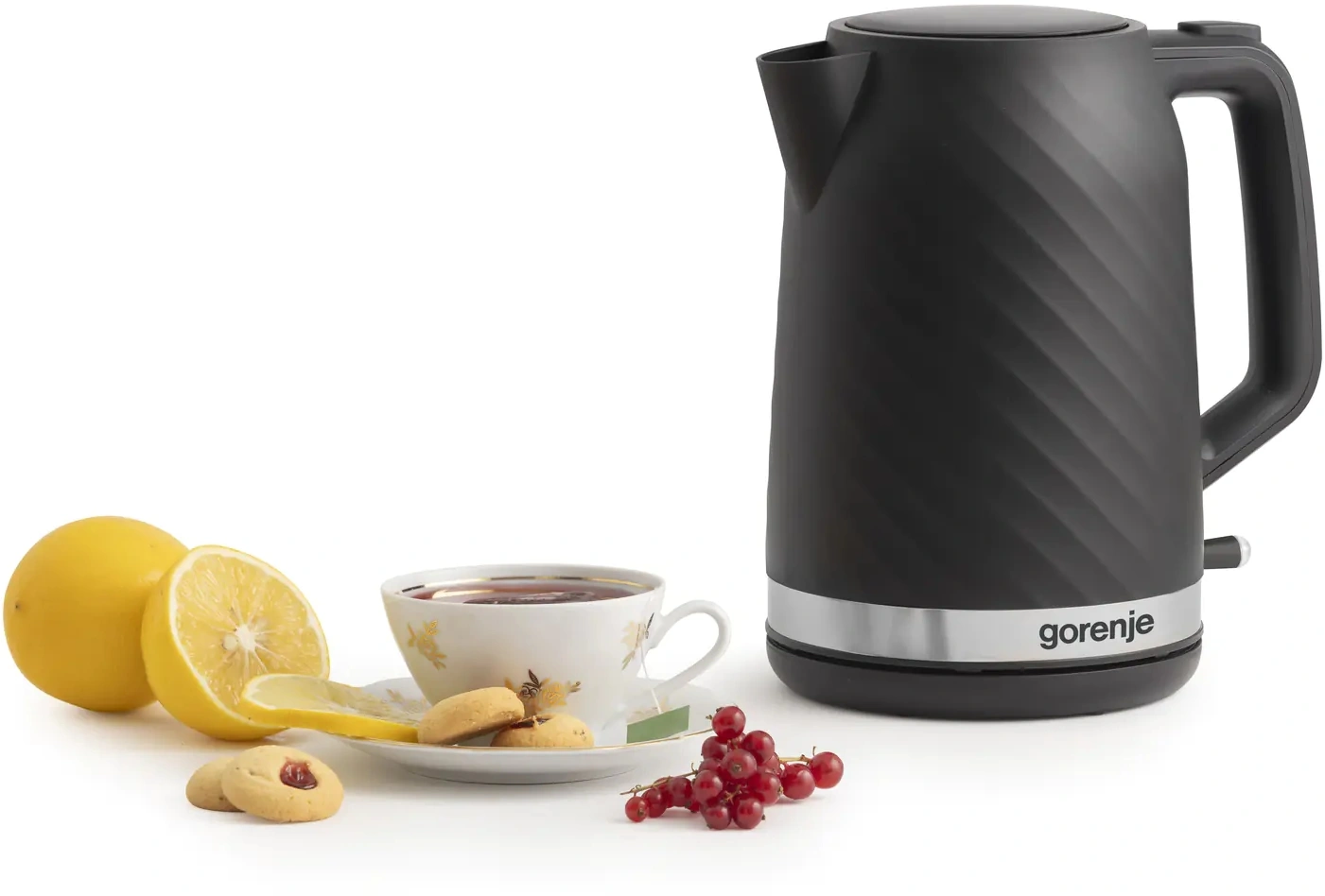 Чайник электрический Gorenje K17SPB 1.7л. 2200Вт черный корпус: пластик — миниатюра 2