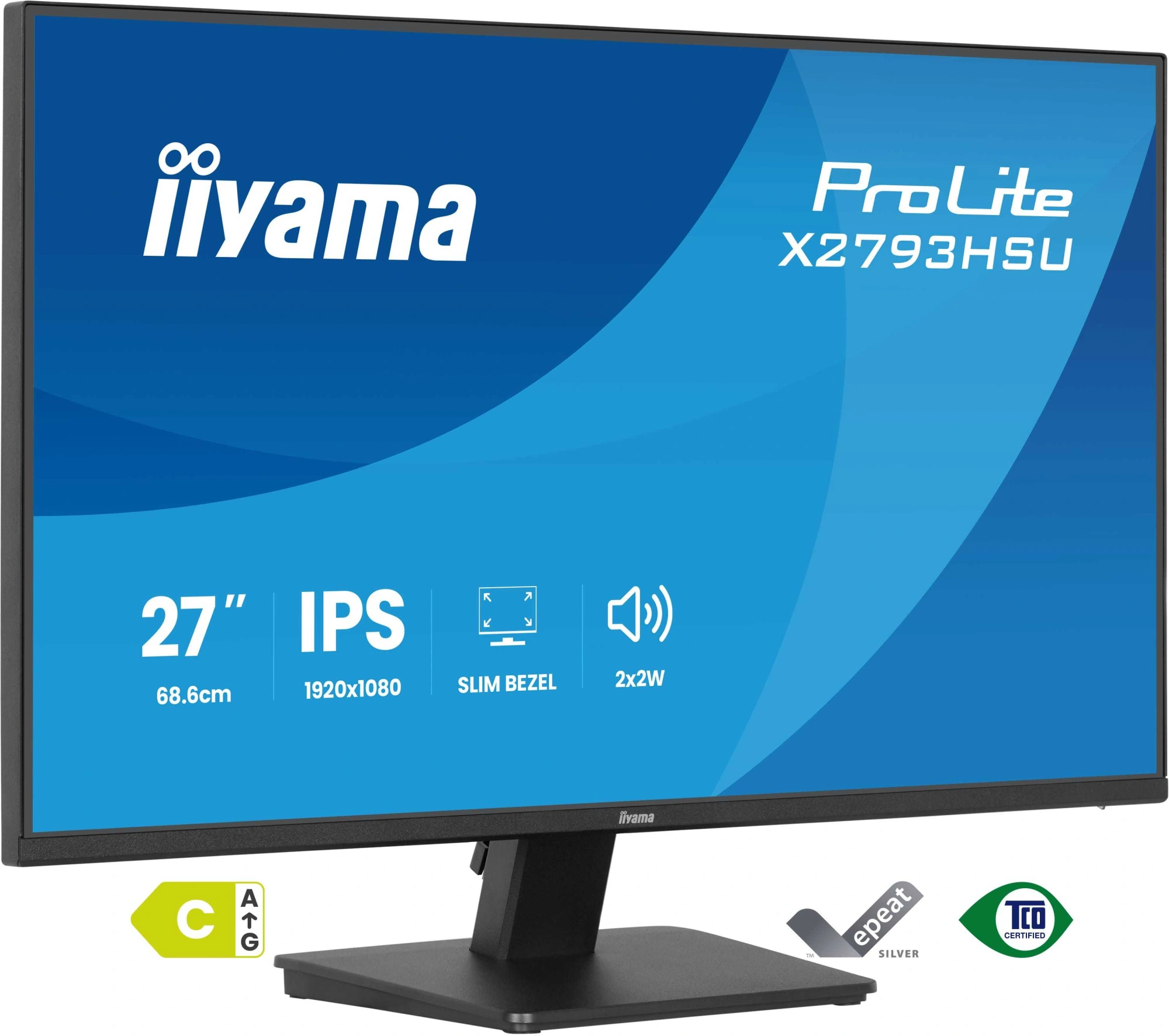 Монитор Iiyama 27" ProLite X2793HSU-B1 черный IPS LED 16:9 HDMI M/M матовая 350cd 178гр/178гр 1920x1080 120Hz DP FHD USB 4кг — миниатюра 3