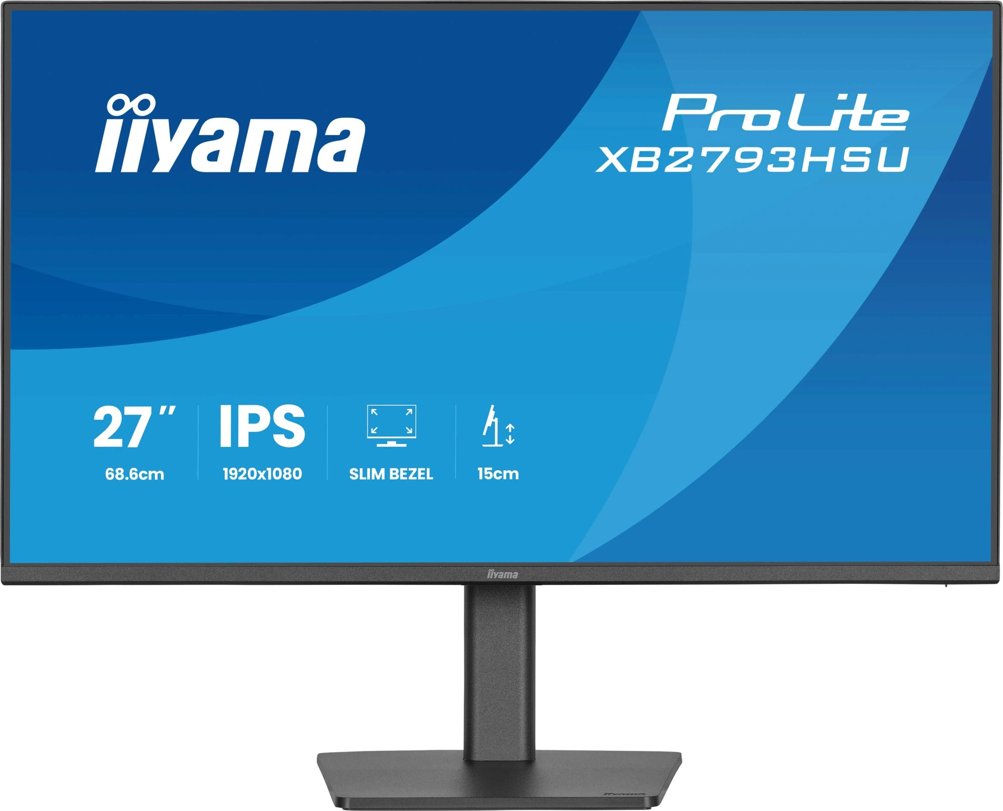 Монитор Iiyama 27" ProLite XB2793HSU-B1 черный IPS LED 1ms 16:9 HDMI M/M матовая HAS Piv 350cd 178гр/178гр 1920x1080 120Hz DP FHD USB 6кг — фото 1