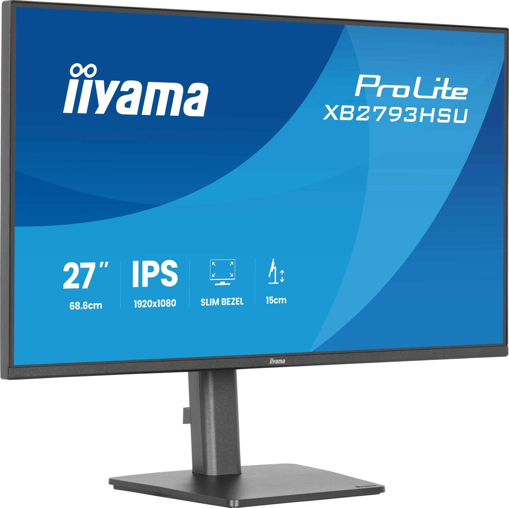Монитор Iiyama 27" ProLite XB2793HSU-B1 черный IPS LED 1ms 16:9 HDMI M/M матовая HAS Piv 350cd 178гр/178гр 1920x1080 120Hz DP FHD USB 6кг — миниатюра 5