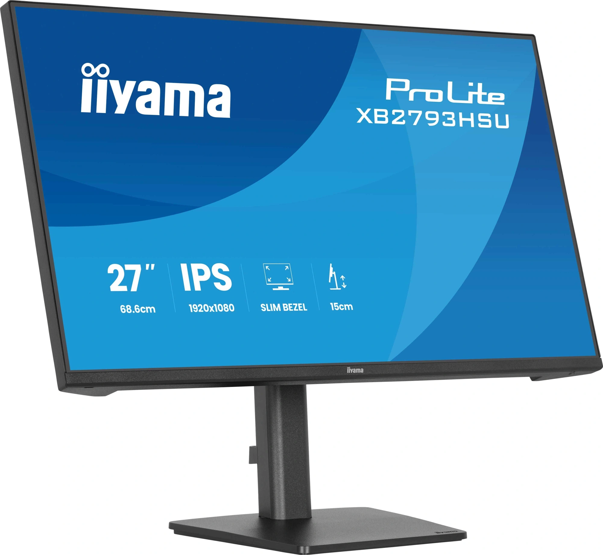 Монитор Iiyama 27" ProLite XB2793HSU-B1 черный IPS LED 1ms 16:9 HDMI M/M матовая HAS Piv 350cd 178гр/178гр 1920x1080 120Hz DP FHD USB 6кг — миниатюра 6