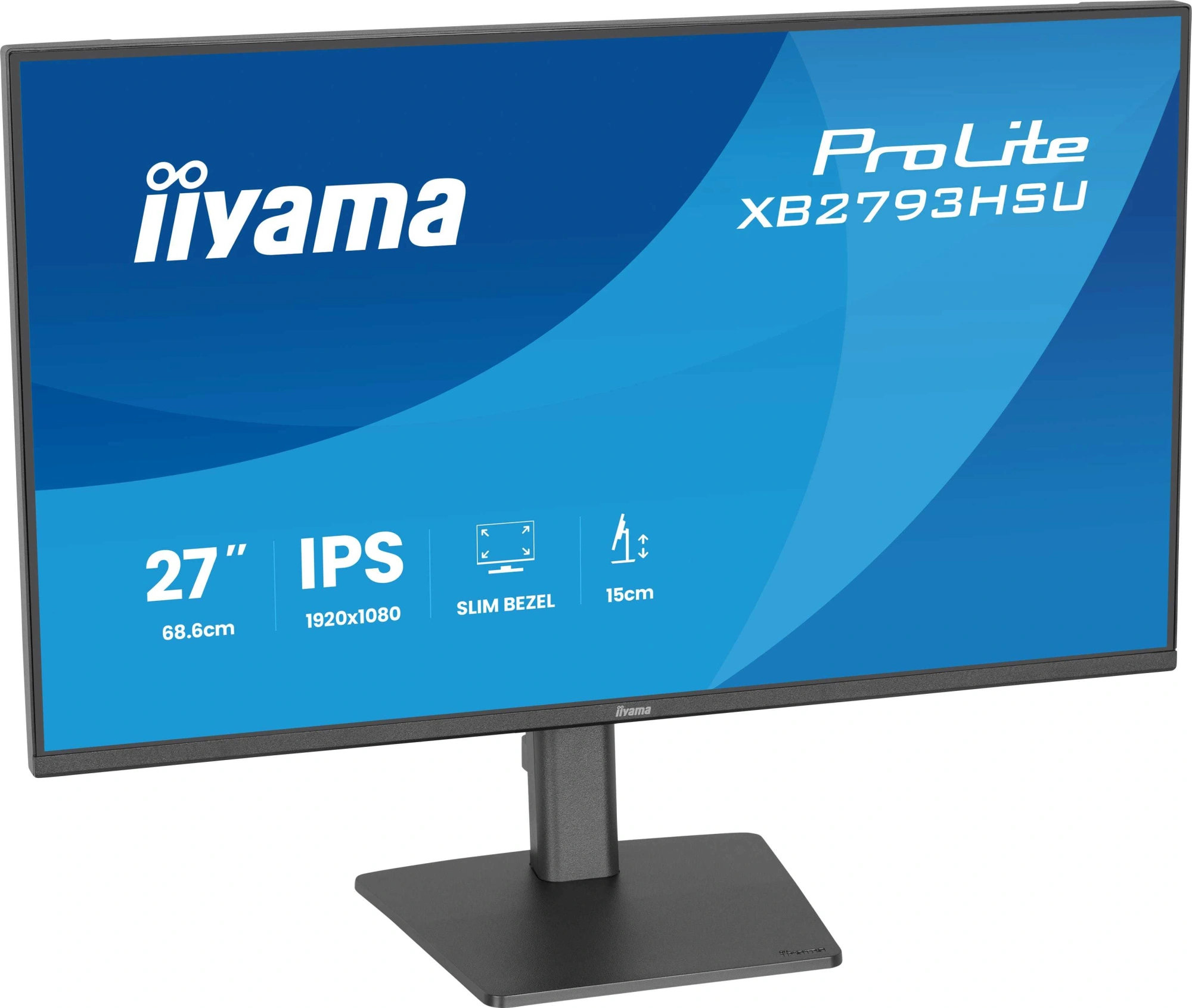Монитор Iiyama 27" ProLite XB2793HSU-B1 черный IPS LED 1ms 16:9 HDMI M/M матовая HAS Piv 350cd 178гр/178гр 1920x1080 120Hz DP FHD USB 6кг — миниатюра 7
