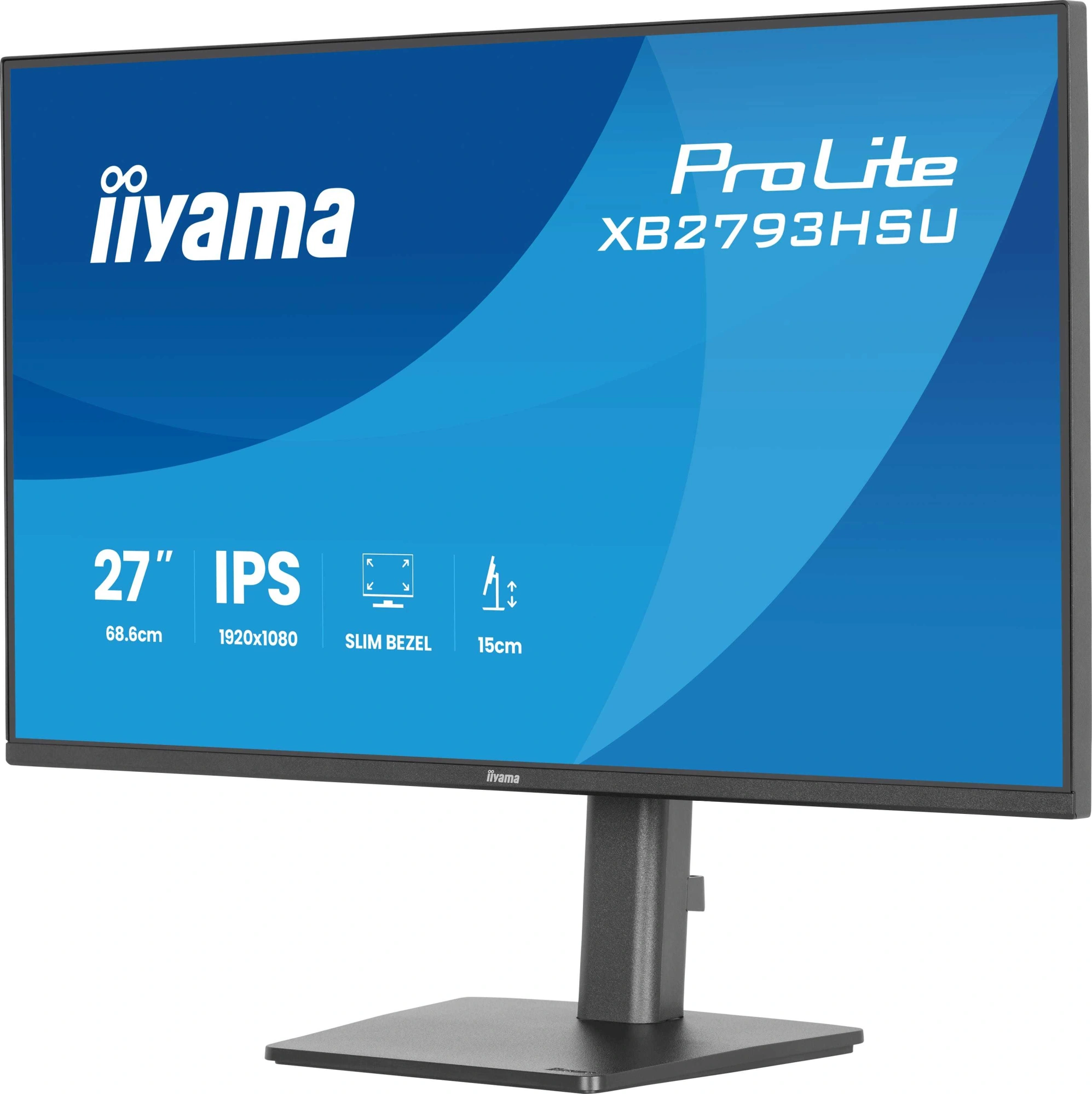Монитор Iiyama 27" ProLite XB2793HSU-B1 черный IPS LED 1ms 16:9 HDMI M/M матовая HAS Piv 350cd 178гр/178гр 1920x1080 120Hz DP FHD USB 6кг — миниатюра 8