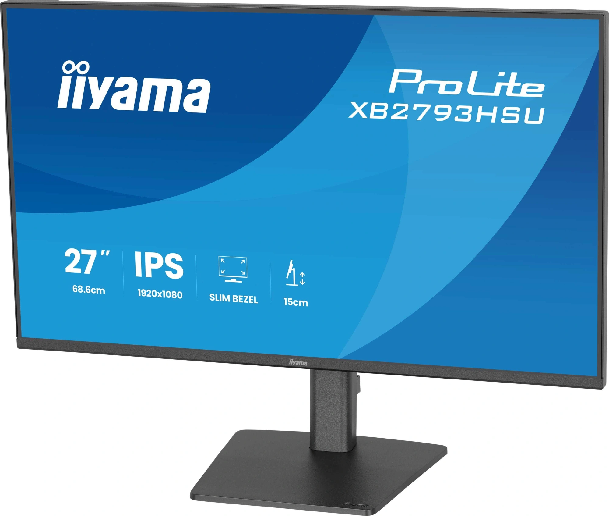 Монитор Iiyama 27" ProLite XB2793HSU-B1 черный IPS LED 1ms 16:9 HDMI M/M матовая HAS Piv 350cd 178гр/178гр 1920x1080 120Hz DP FHD USB 6кг — миниатюра 9