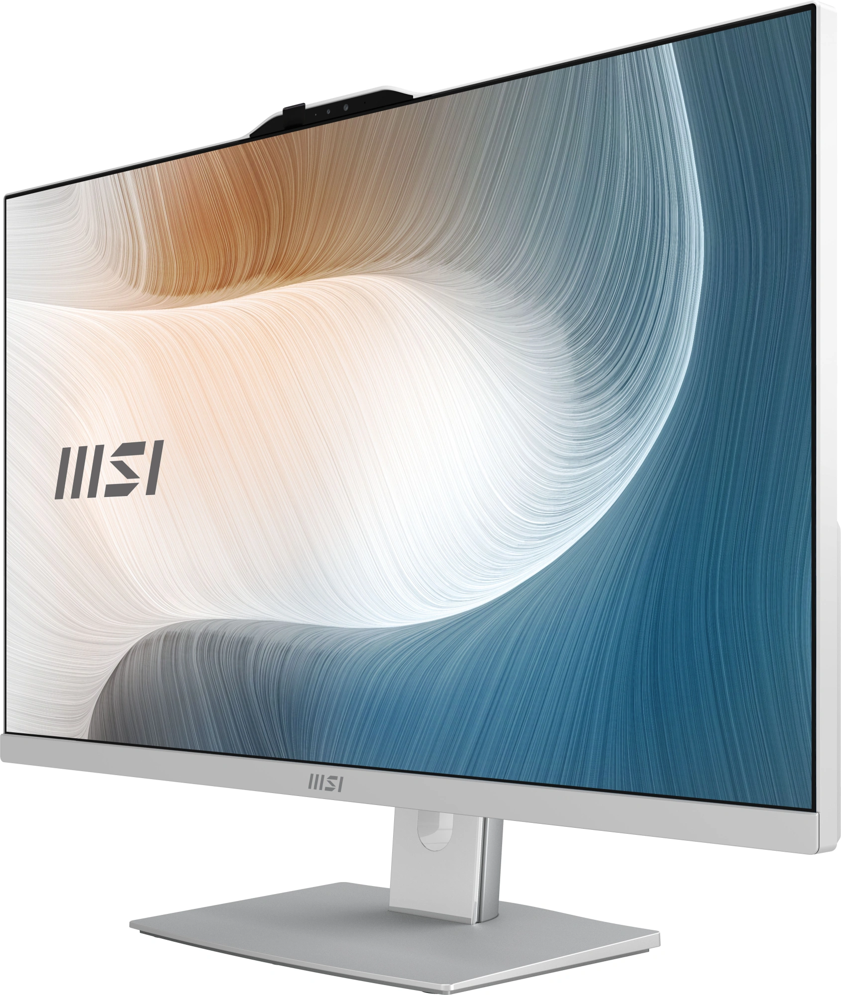 Моноблок MSI Modern AM272P 1MA-1493XRU 27" Full HD Core 3 100U (1.2) 8Gb SSD500Gb Graphics без ОС GbitEth WiFi BT 120W клавиатура мышь Cam белый 1920x1080 — миниатюра 6