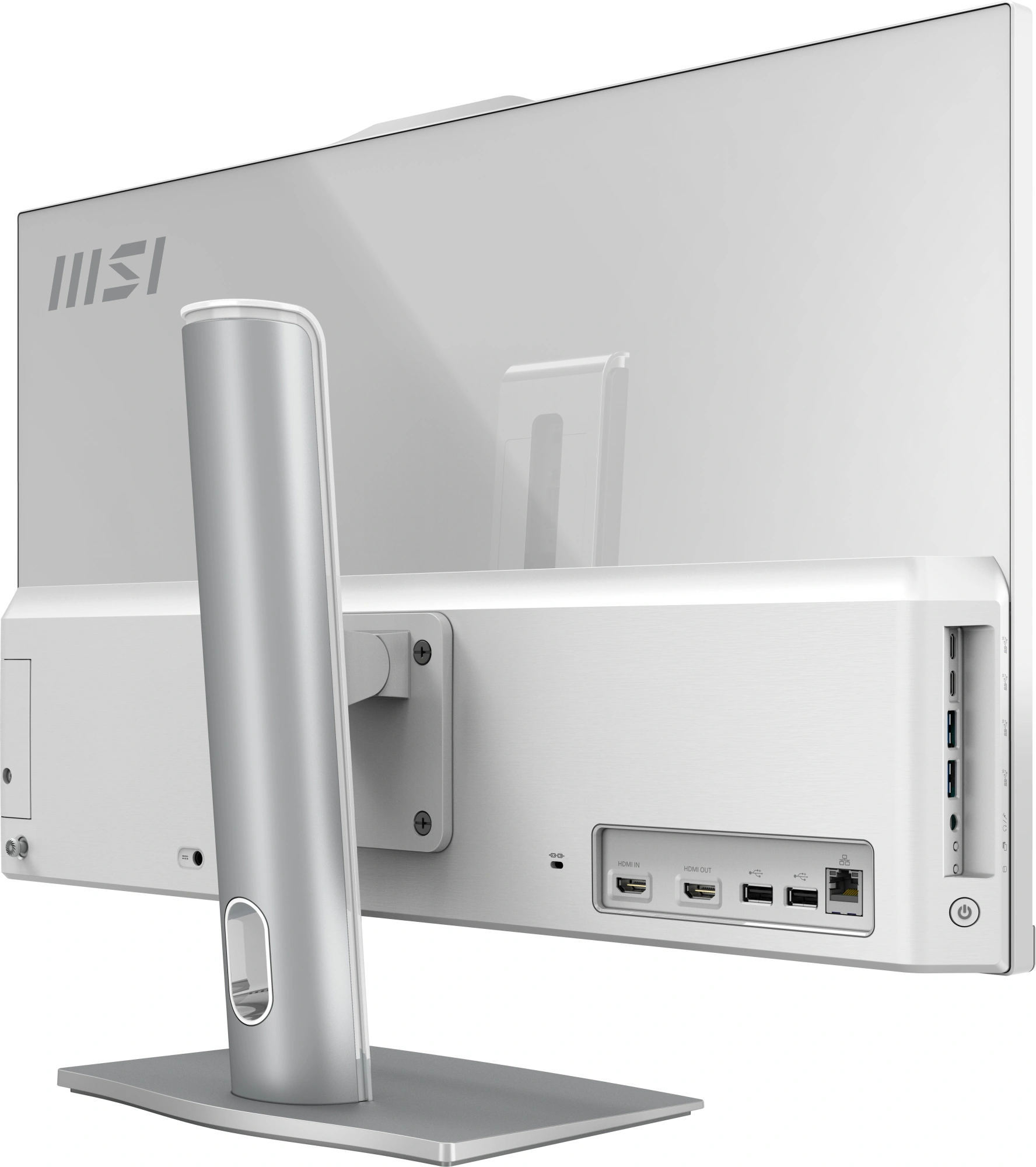 Моноблок MSI Modern AM272P 1MA-1493XRU 27" Full HD Core 3 100U (1.2) 8Gb SSD500Gb Graphics без ОС GbitEth WiFi BT 120W клавиатура мышь Cam белый 1920x1080 — миниатюра 7