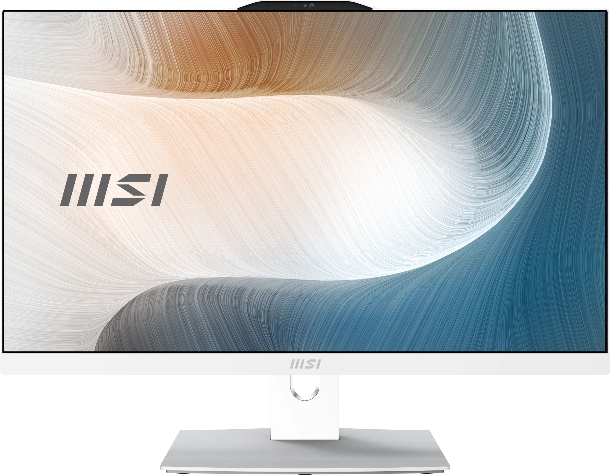 Моноблок MSI Modern AM242TP 1M-2415XRU 23.8" Full HD Touch Core 5 120U (1.4) 16Gb SSD512Gb Graphics без ОС GbitEth WiFi BT 120W клавиатура мышь Cam белый 1920x1080 — фото 1