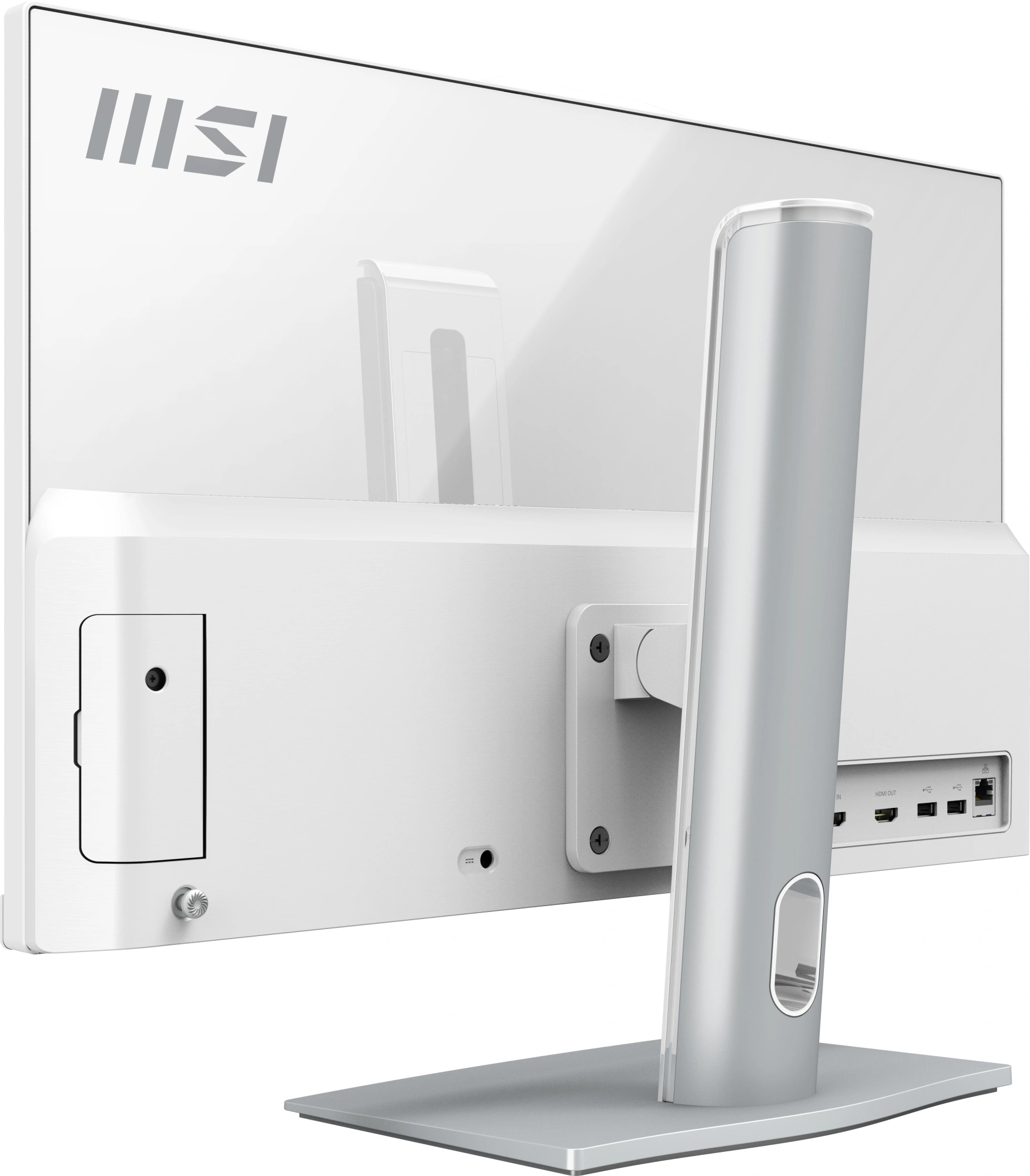Моноблок MSI Modern AM242TP 1M-2415XRU 23.8" Full HD Touch Core 5 120U (1.4) 16Gb SSD512Gb Graphics без ОС GbitEth WiFi BT 120W клавиатура мышь Cam белый 1920x1080 — миниатюра 4