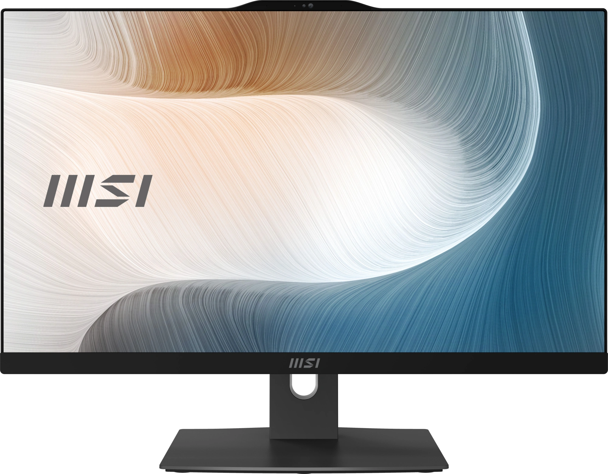 Моноблок MSI Modern AM242P 1MA-2452XRU, 23.8" (1920x1080) IPS/Intel Core 5 120U/16 DDR4/256 ГБ SSD/Intel Graphics/Без ОС/Клавиатура, мышь, Черный (9S6-AE0731-2453)