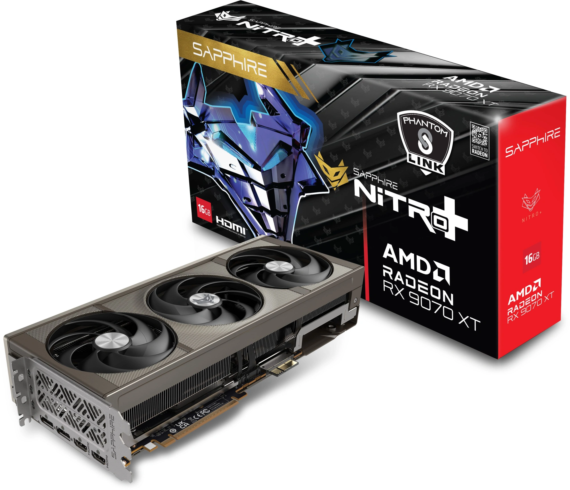 Видеокарта Sapphire PCI-E 5.0 11348-08-20G NITRO+AMD RADEON RX 9070 XT GAMING OC 16GB PHANTOMLINK LITE AMD Radeon RX 9070XT 16Gb 256bit GDDR6 2520/20000 HDMIx2 DPx2 HDCP Ret — миниатюра 7