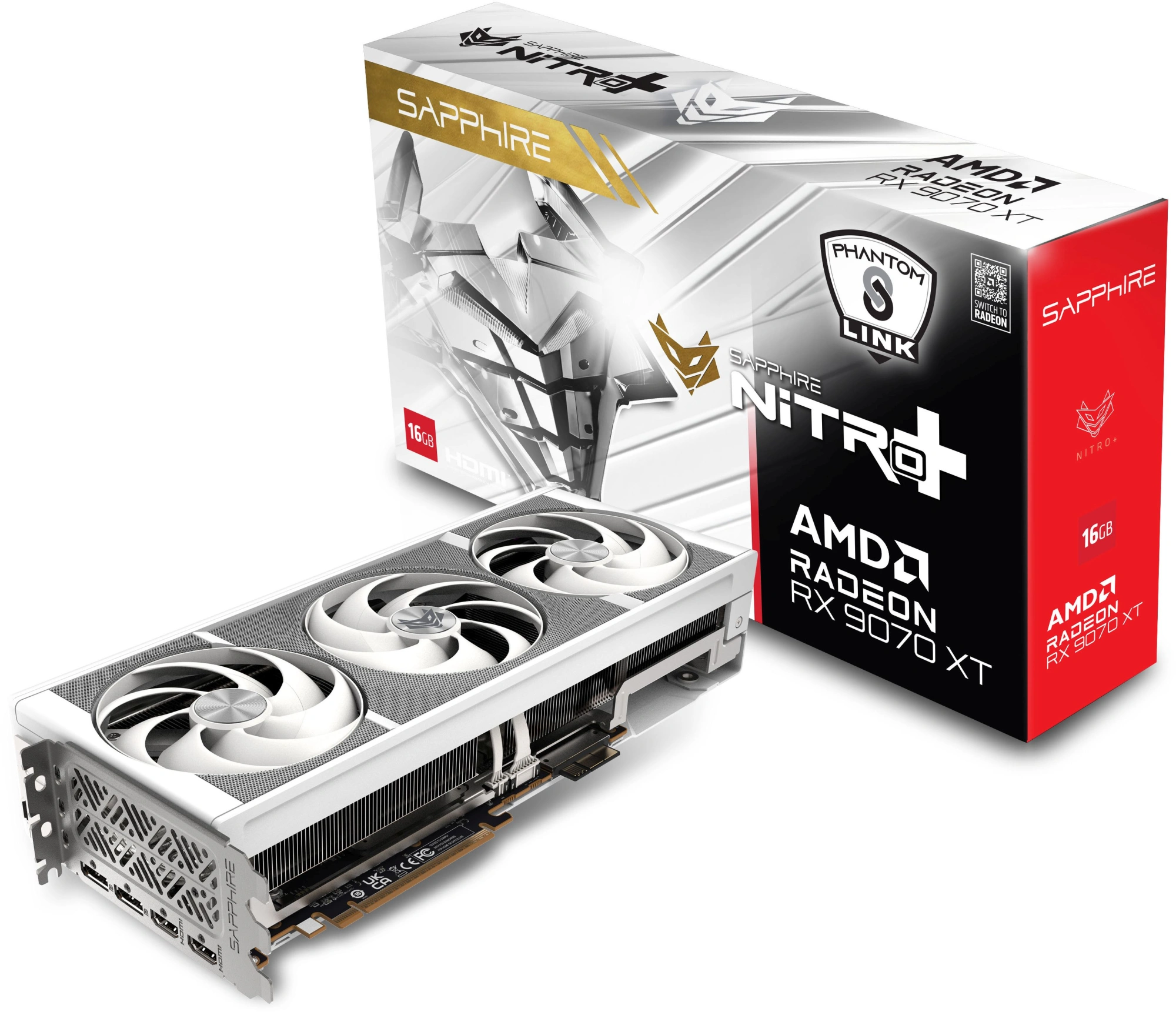 Видеокарта Sapphire PCI-E 5.0 11348-09-20G NITRO+AMD RADEON RX 9070 XT GAMING OC 16GB PHANTOMLINK POLAR LITE AMD Radeon RX 9070XT 16Gb 256bit GDDR6 2520/20000 HDMIx2 DPx2 HDCP Ret — миниатюра 7