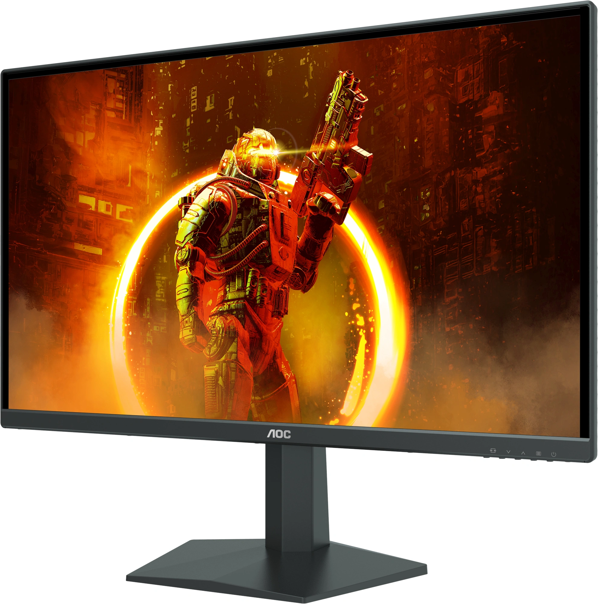 Монитор AOC 23.8" 24G10ZNE черный/красный VA 16:9 HDMI M/M матовая 300cd 1920x1080 180Hz DP FHD 3.3кг — миниатюра 2