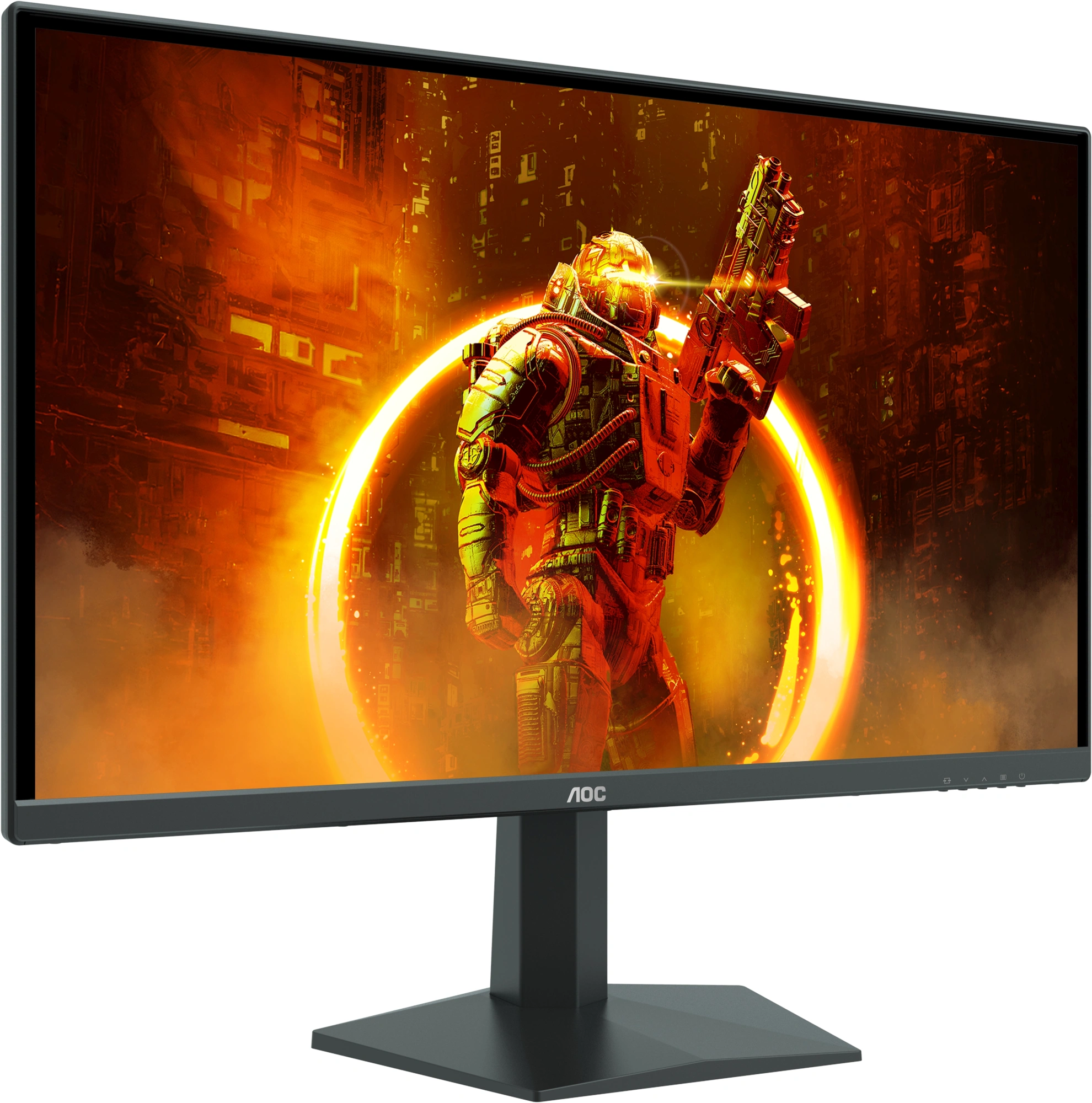 Монитор AOC 23.8" 24G10ZNE черный/красный VA 16:9 HDMI M/M матовая 300cd 1920x1080 180Hz DP FHD 3.3кг — миниатюра 3