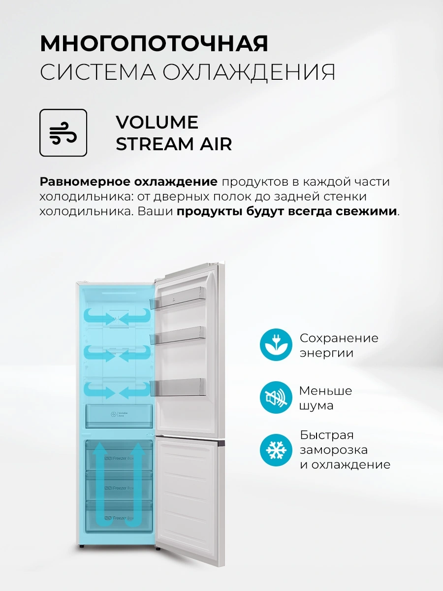 Холодильник Lex LKB350WHID 2-хкамерн. белый глянц. инвертер — миниатюра 8
