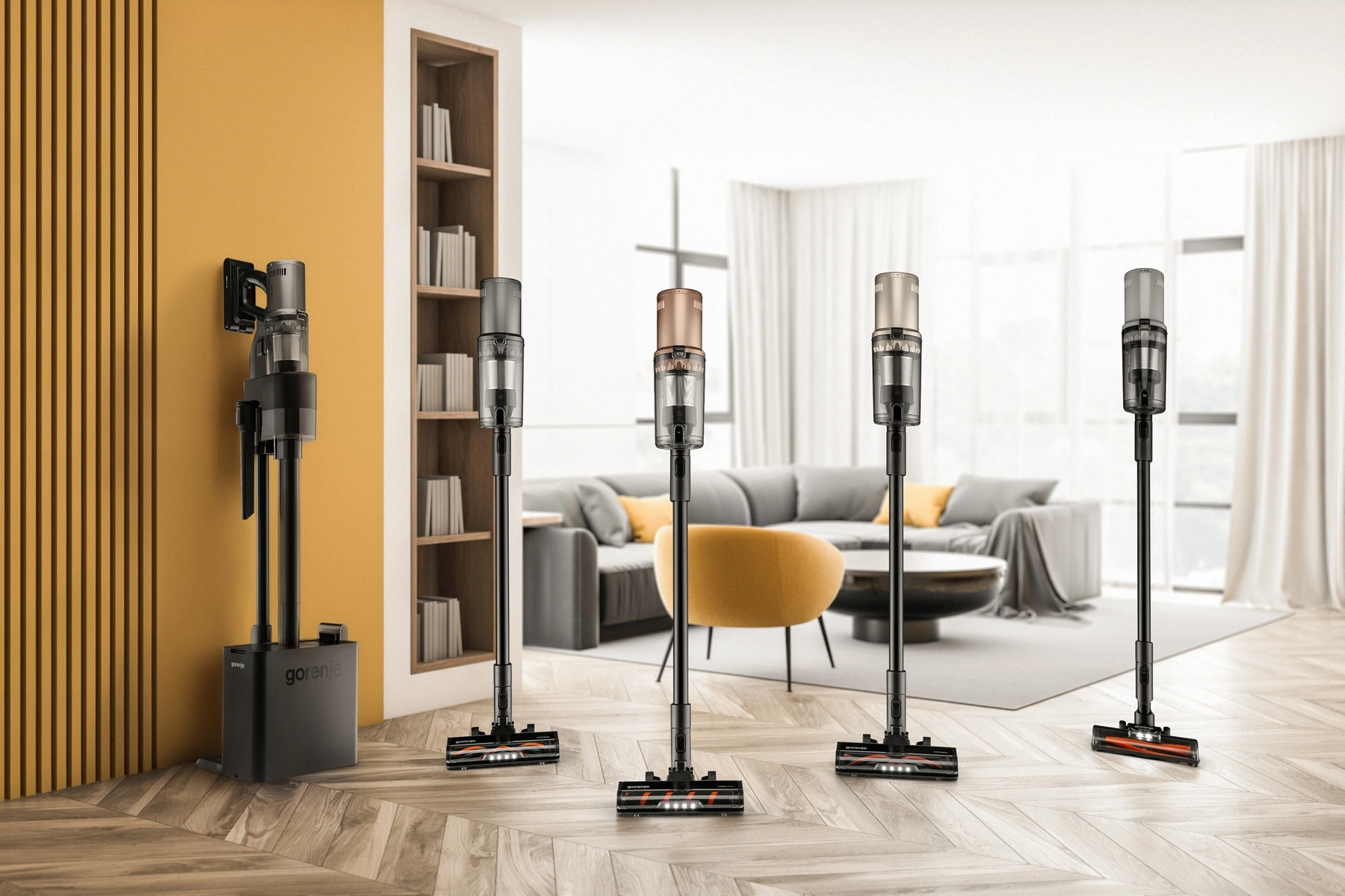 Пылесос Gorenje SVC259441NFGO 350Вт золотистый/черный — миниатюра 39
