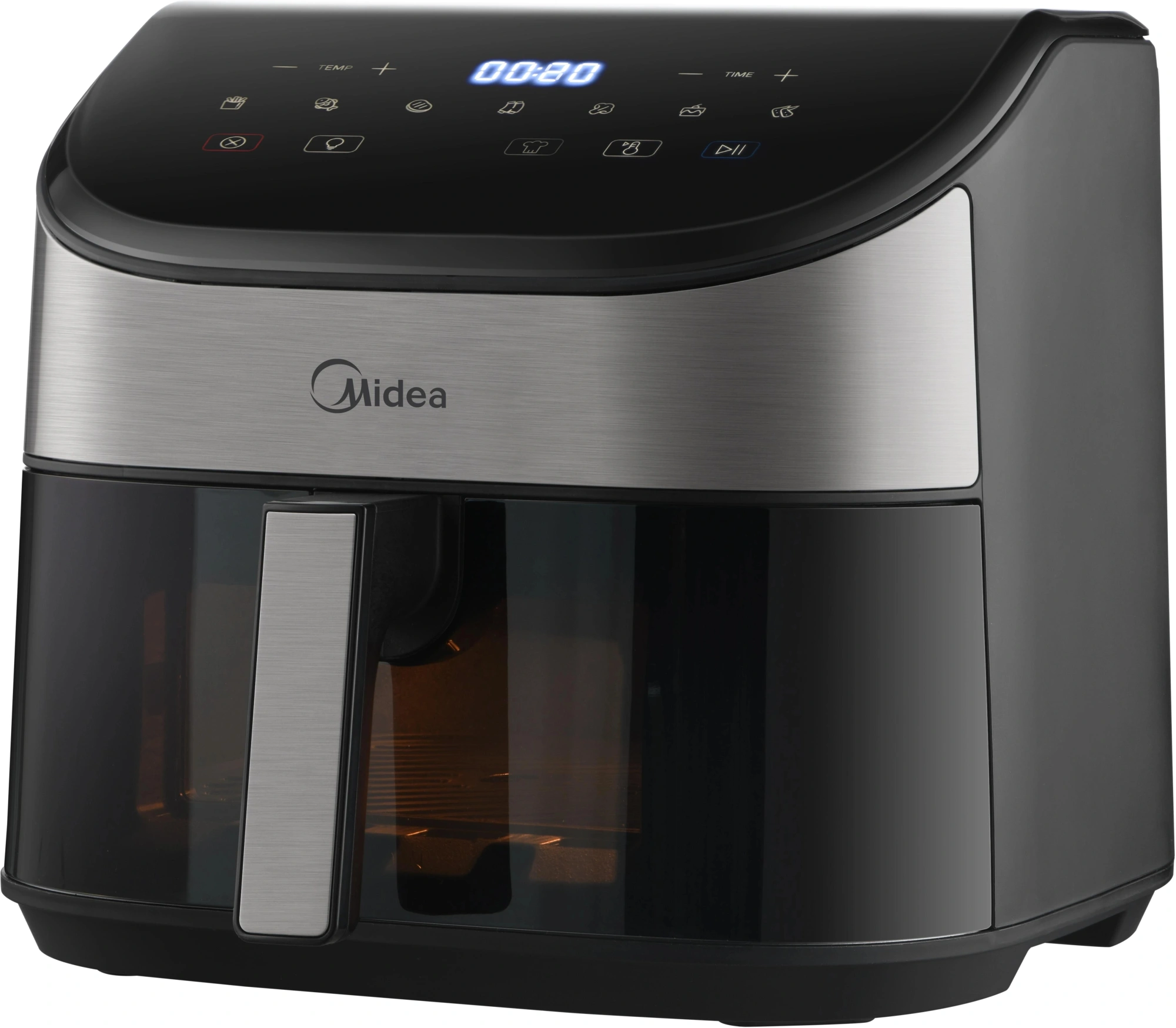 Аэрогриль Midea MAF-CY55WK 5.5л 2250Вт черный/серебристый — миниатюра 2
