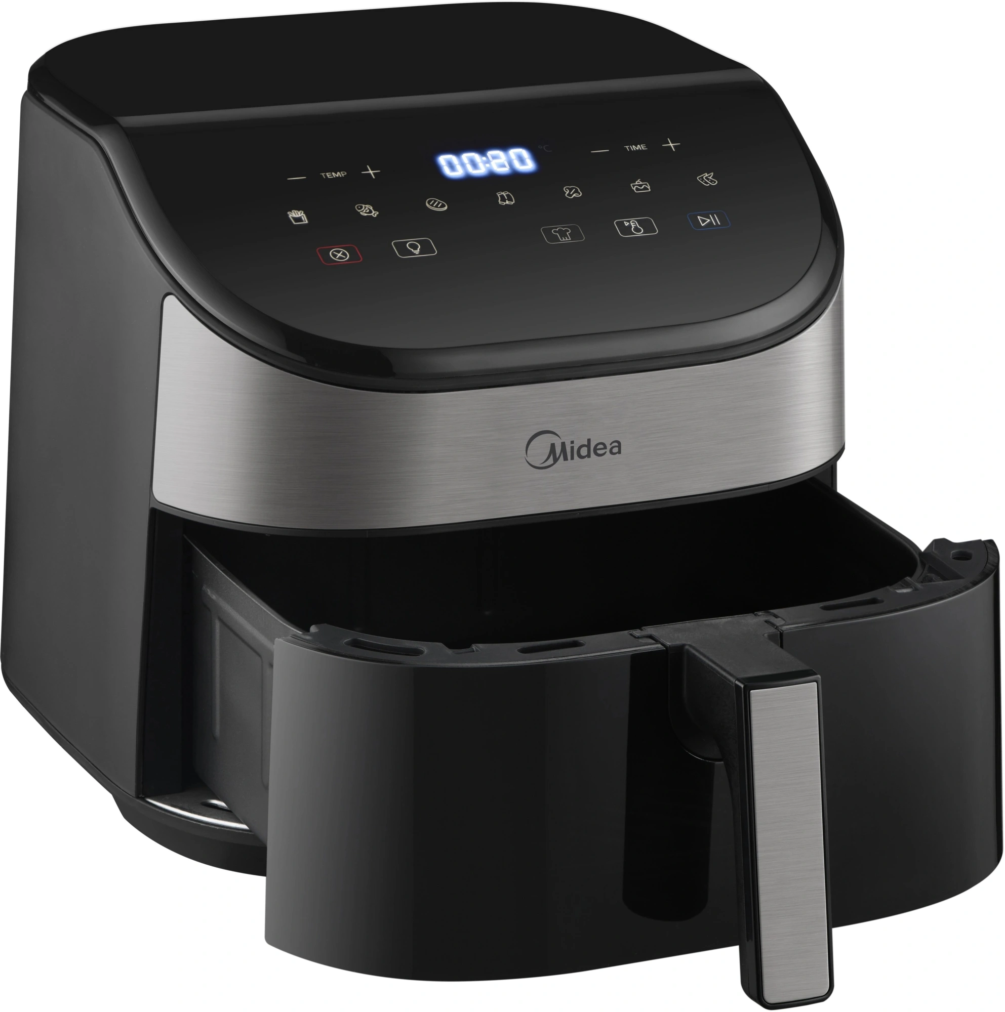 Аэрогриль Midea MAF-CY55WK 5.5л 2250Вт черный/серебристый — миниатюра 8