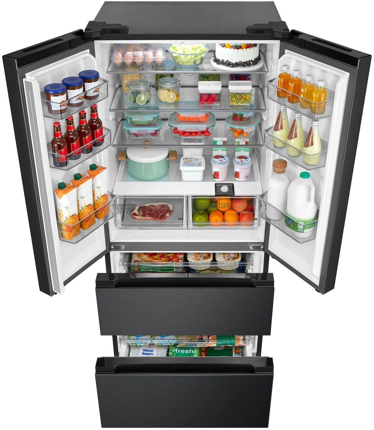 Холодильник Midea MDRF692MIE45 2-хкамерн. черный инвертер — миниатюра 5