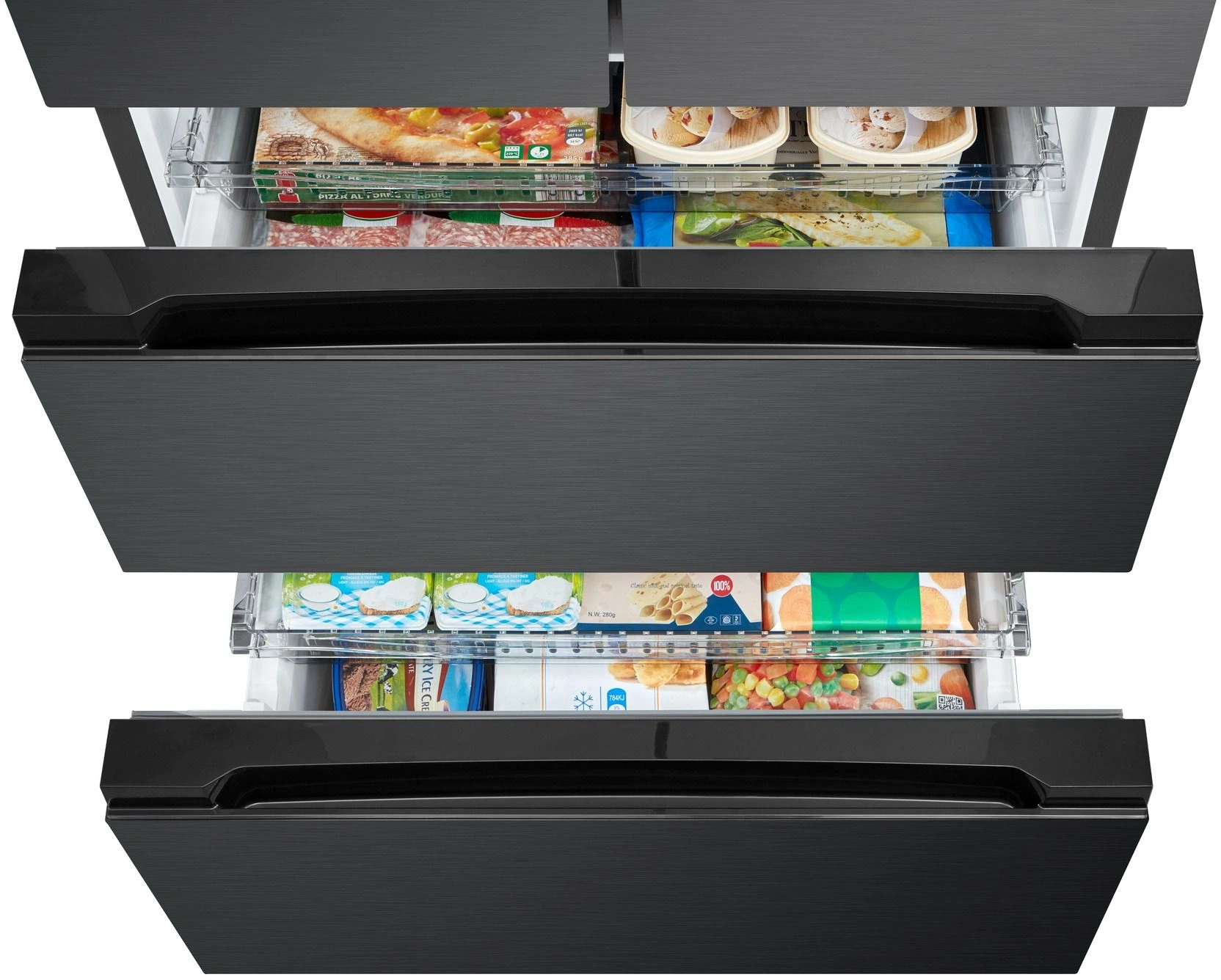 Холодильник Midea MDRF692MIE45 2-хкамерн. черный инвертер — миниатюра 2
