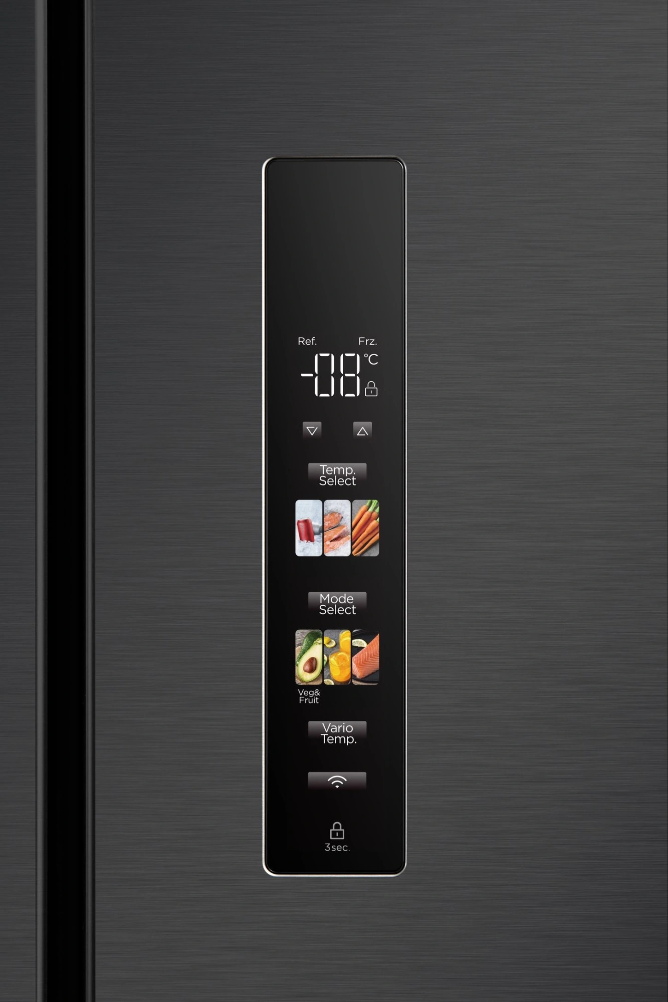 Холодильник Midea MDRF692MIE45 2-хкамерн. черный инвертер — миниатюра 4