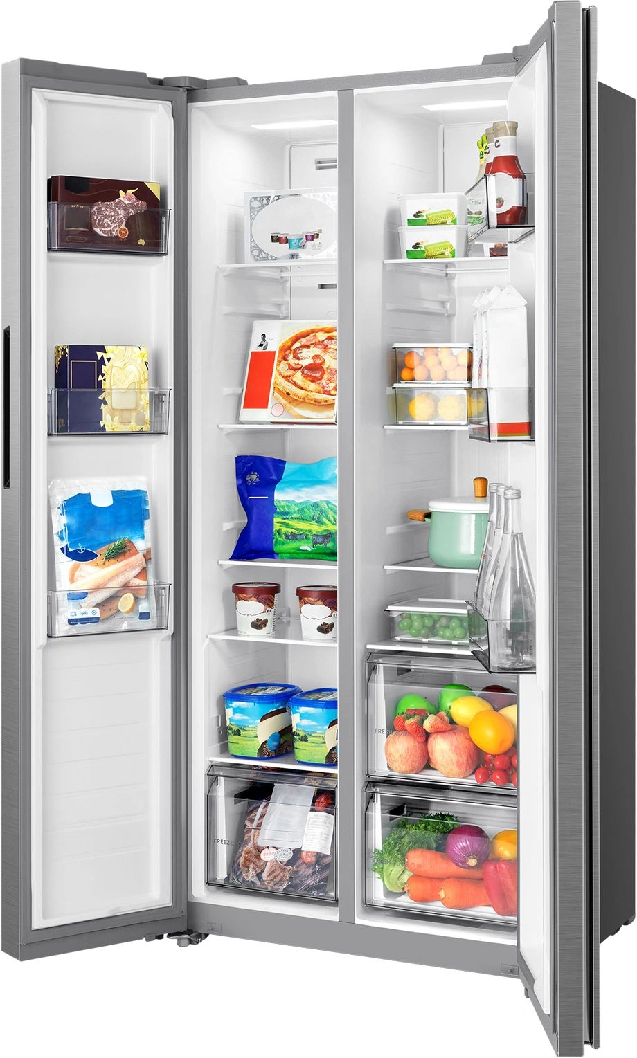 Холодильник Midea MDRS620FGF46 2-хкамерн. нержавеющая сталь инвертер — миниатюра 8